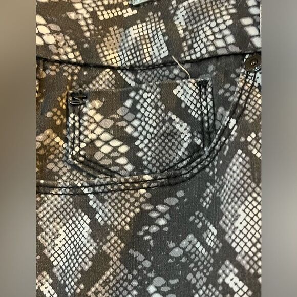 EUC Python Jeans Gray White 8 - Picture 5 of 7